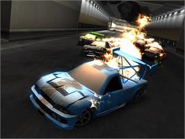 In game image of Crash 'n' Burn on the Microsoft Xbox.
