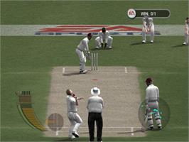 In game image of Cricket 2005 on the Microsoft Xbox.