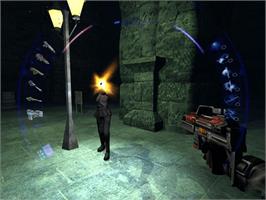 In game image of Deus Ex: Invisible War on the Microsoft Xbox.
