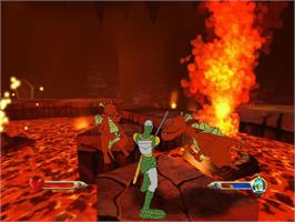 In game image of Dragon's Lair 3D: Return to the Lair on the Microsoft Xbox.