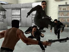 In game image of Enter the Matrix on the Microsoft Xbox.