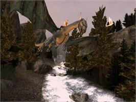 In game image of Eragon on the Microsoft Xbox.
