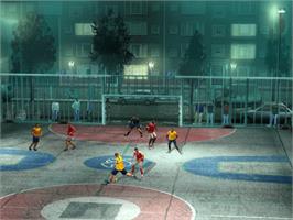 In game image of FIFA Street on the Microsoft Xbox.