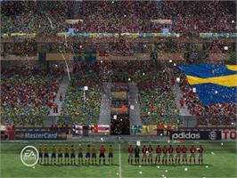 In game image of FIFA World Cup: Germany 2006 on the Microsoft Xbox.