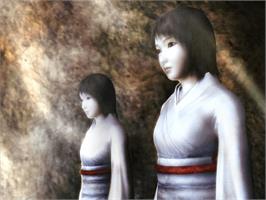 In game image of Fatal Frame II: Crimson Butterfly on the Microsoft Xbox.