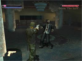 In game image of Final Fight: Streetwise on the Microsoft Xbox.