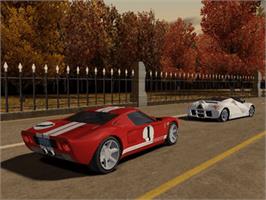 In game image of Ford Racing 3 on the Microsoft Xbox.