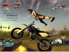 In game image of Freestyle MetalX on the Microsoft Xbox.