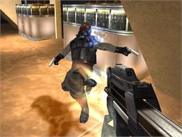 In game image of GoldenEye: Rogue Agent on the Microsoft Xbox.