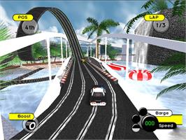 In game image of GrooveRider:  Slot Car Thunder on the Microsoft Xbox.