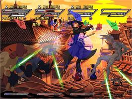 In game image of Guilty Gear Isuka on the Microsoft Xbox.