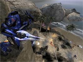 In game image of Halo 2: Multiplayer Map Pack on the Microsoft Xbox.