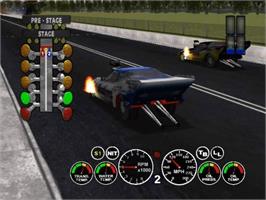 In game image of IHRA Drag Racing 2004 on the Microsoft Xbox.