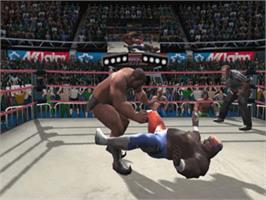 In game image of Legends of Wrestling on the Microsoft Xbox.