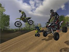In game image of MX vs. ATV Unleashed on the Microsoft Xbox.