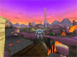 In game image of Mad Dash Racing on the Microsoft Xbox.