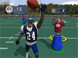 In game image of Madden NFL 2003 on the Microsoft Xbox.