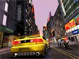 In game image of Midnight Club 2 on the Microsoft Xbox.