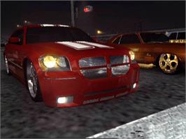In game image of Midnight Club 3: DUB Edition Remix on the Microsoft Xbox.