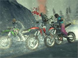 In game image of Motocross Mania 3 on the Microsoft Xbox.