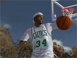 In game image of NBA Ballers on the Microsoft Xbox.