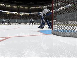 In game image of NHL 2K6 on the Microsoft Xbox.