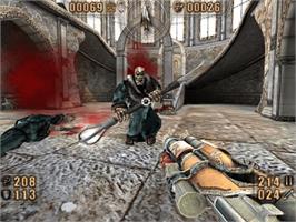 In game image of Painkiller: Hell Wars on the Microsoft Xbox.