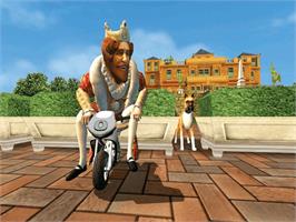 In game image of Pocketbike Racer on the Microsoft Xbox.