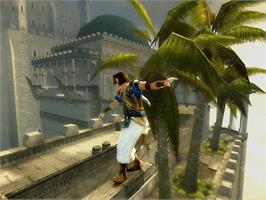 In game image of Prince of Persia: The Sands of Time on the Microsoft Xbox.