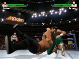 In game image of Showdown: Legends of Wrestling on the Microsoft Xbox.