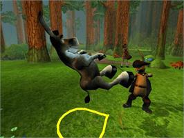 In game image of Shrek 2 on the Microsoft Xbox.