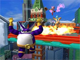In game image of Sonic Heroes on the Microsoft Xbox.