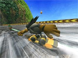 In game image of Sonic Riders on the Microsoft Xbox.