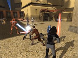 In game image of Star Wars: Knights of the Old Republic on the Microsoft Xbox.