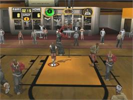 In game image of Street Hoops on the Microsoft Xbox.