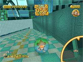 In game image of Super Monkey Ball Deluxe on the Microsoft Xbox.