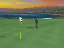 In game image of Tiger Woods PGA Tour 2005 on the Microsoft Xbox.