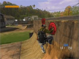 In game image of Tony Hawk's Project 8 on the Microsoft Xbox.