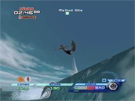 In game image of TransWorld SURF on the Microsoft Xbox.