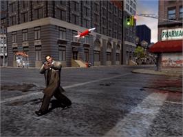 In game image of True Crime: New York City (Collector's Edition) on the Microsoft Xbox.