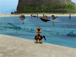 In game image of Ty the Tasmanian Tiger on the Microsoft Xbox.