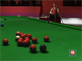 In game image of World Championship Pool 2004 on the Microsoft Xbox.