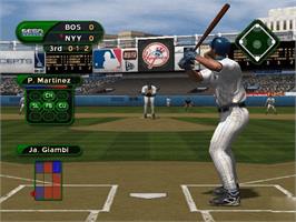 In game image of World Series Baseball on the Microsoft Xbox.