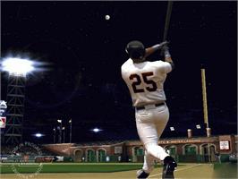 In game image of World Series Baseball 2K3 on the Microsoft Xbox.