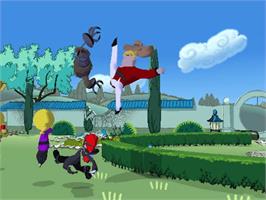 In game image of Xiaolin Showdown on the Microsoft Xbox.