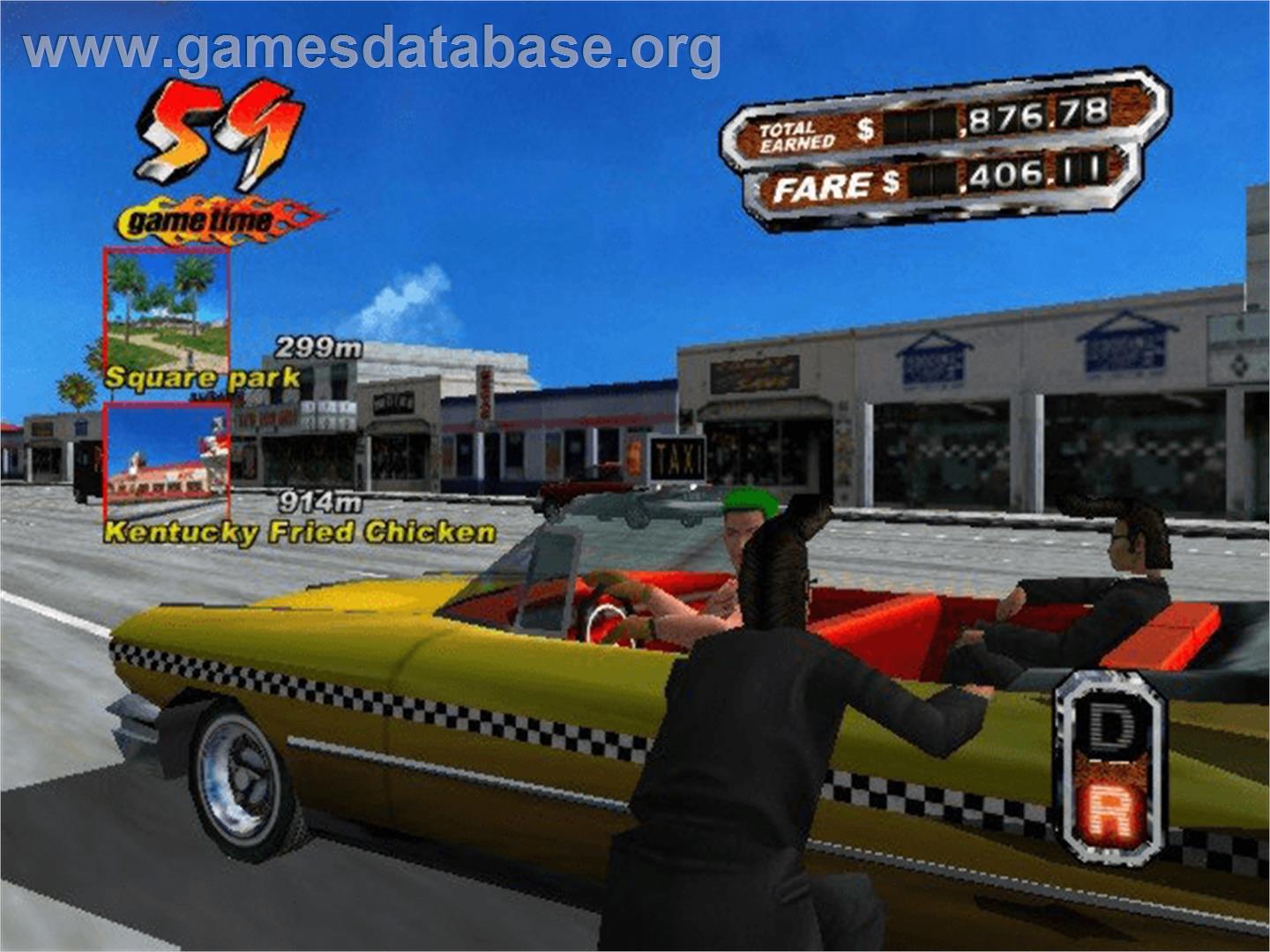 Crazy Taxi 3: High Roller - Microsoft Xbox - Artwork - In Game