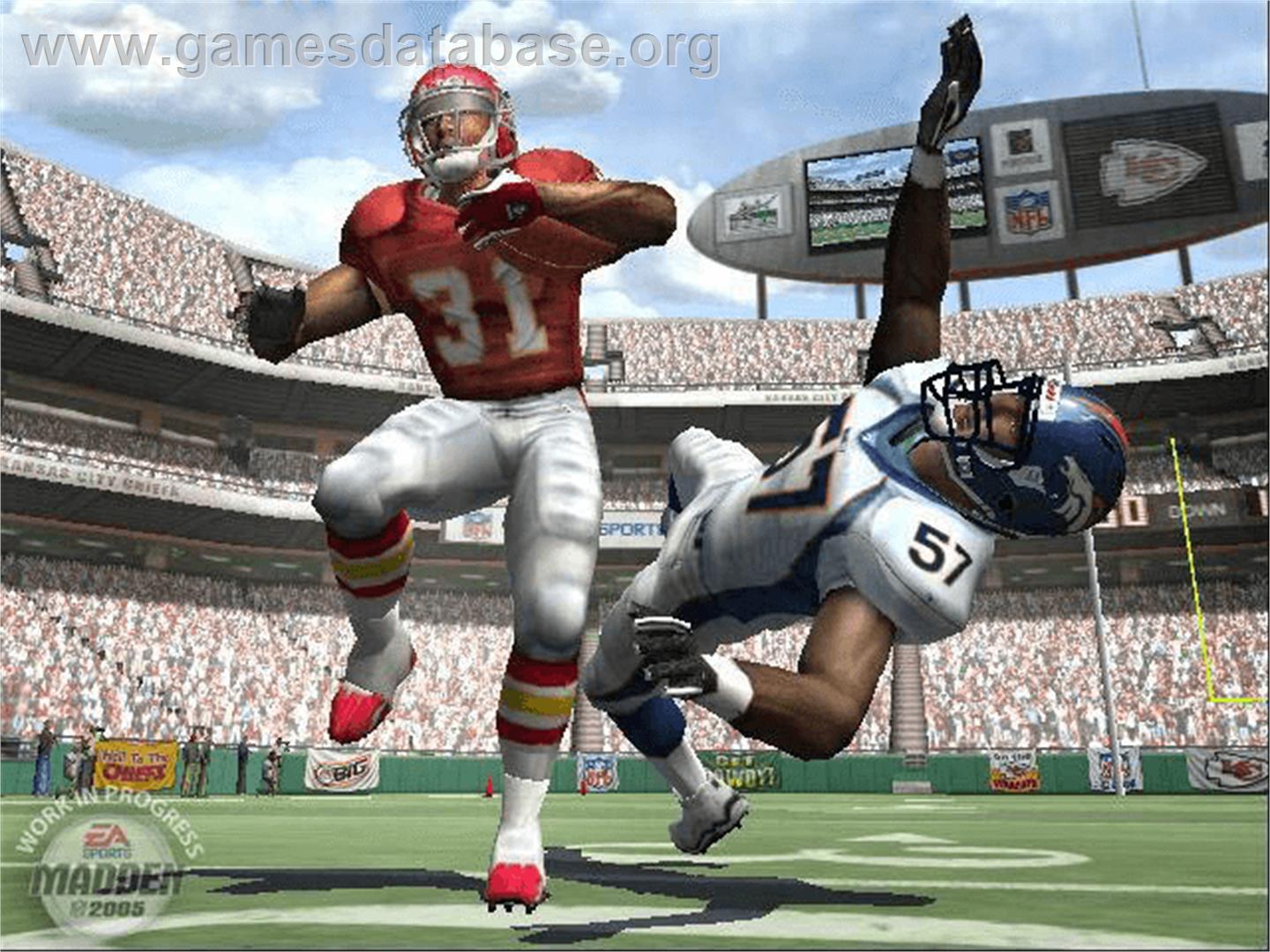 Madden NFL 2005 - Microsoft Xbox - Artwork - In Game