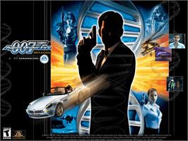 Title screen of 007: Agent Under Fire on the Microsoft Xbox.