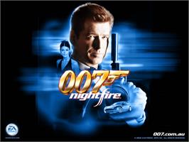 Title screen of 007: Nightfire on the Microsoft Xbox.
