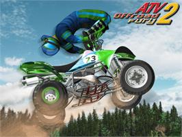 Title screen of ATV: Quad Power Racing 2 on the Microsoft Xbox.